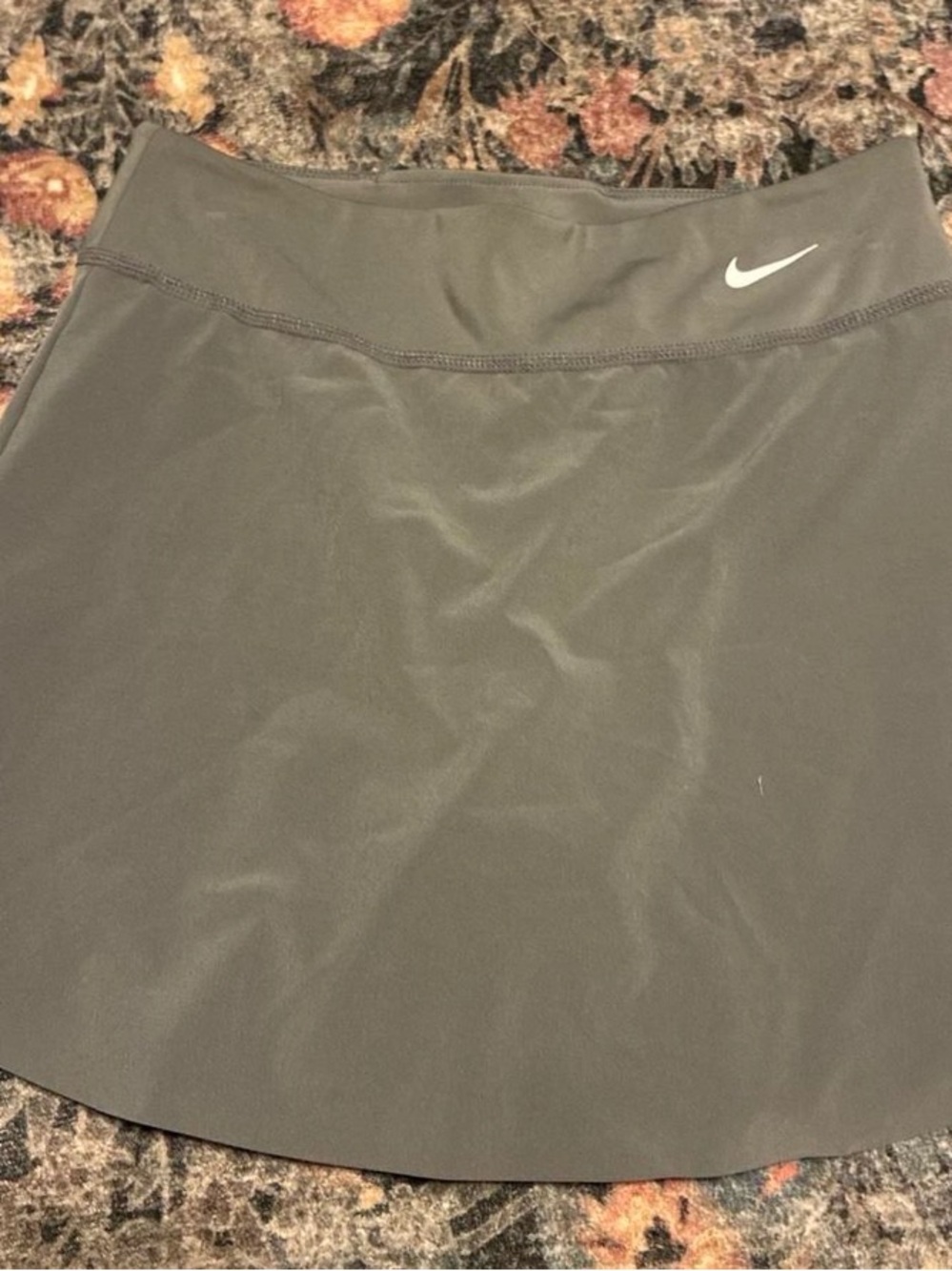Nike Black Mini Athletic Skirt with White Swoosh